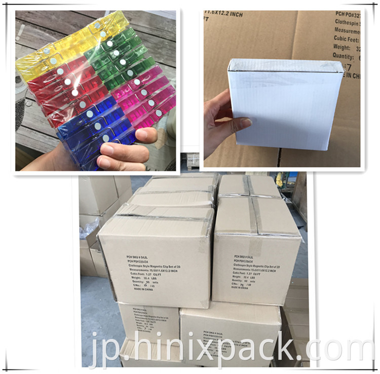 Mini Plastic Transparent Color Clip 